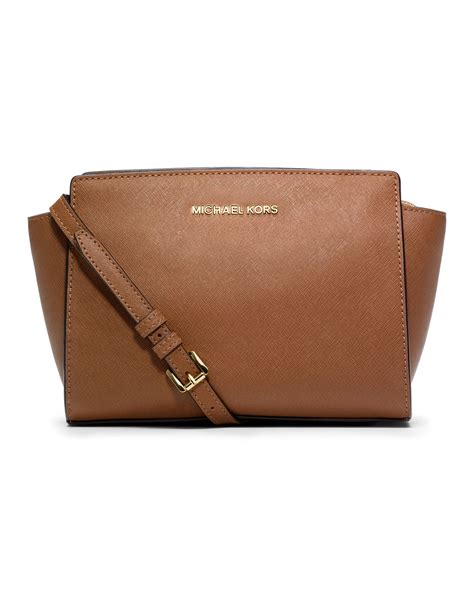 michael kors selma messenger medium brown crossbody bags|Michael Kors Crossbody.